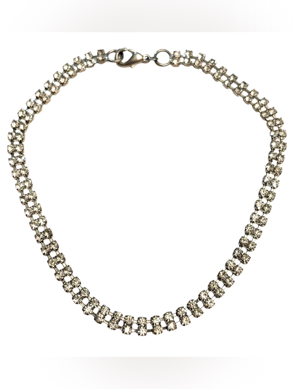 Vintage Clear Rhinestone Necklace